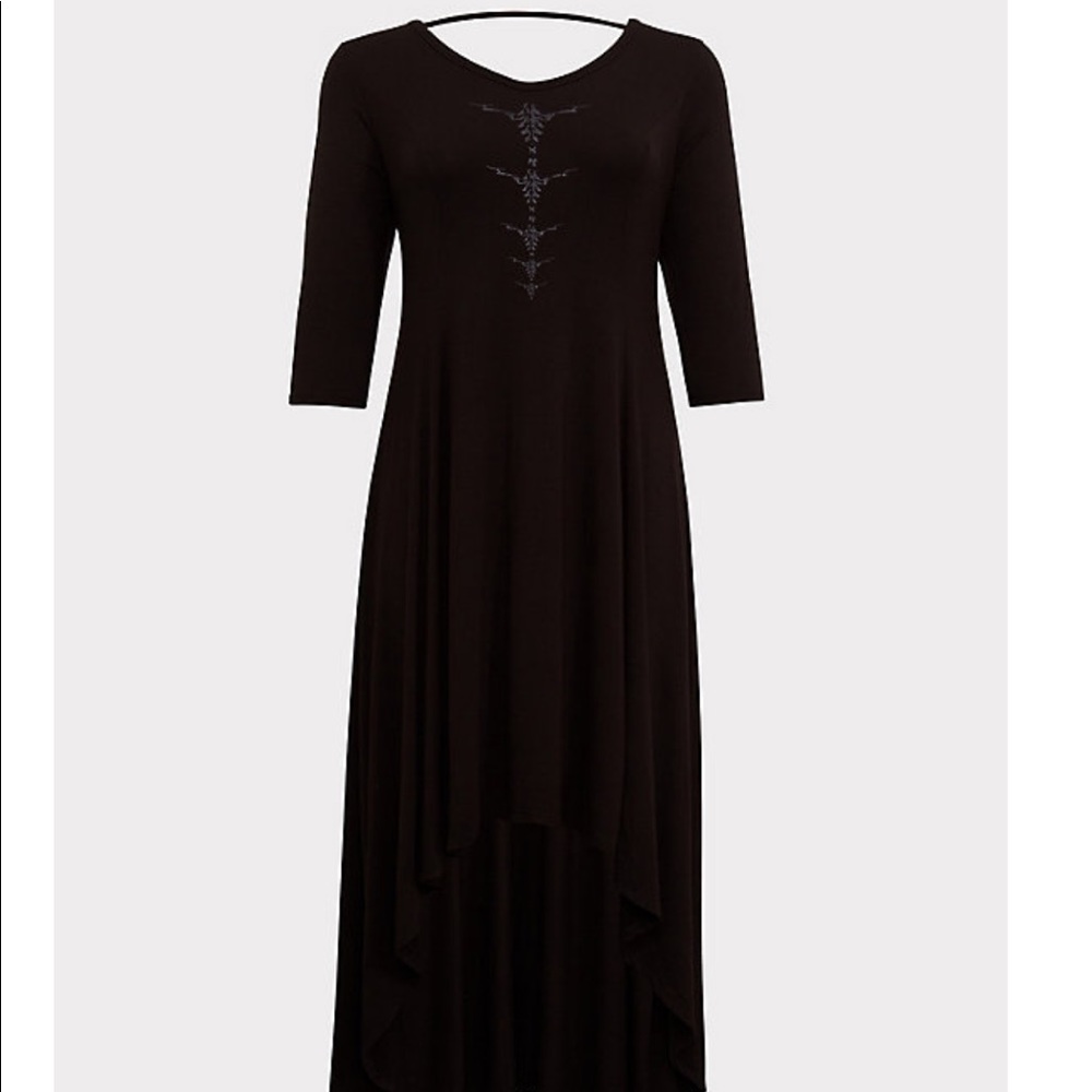 Maleficent high-low dress